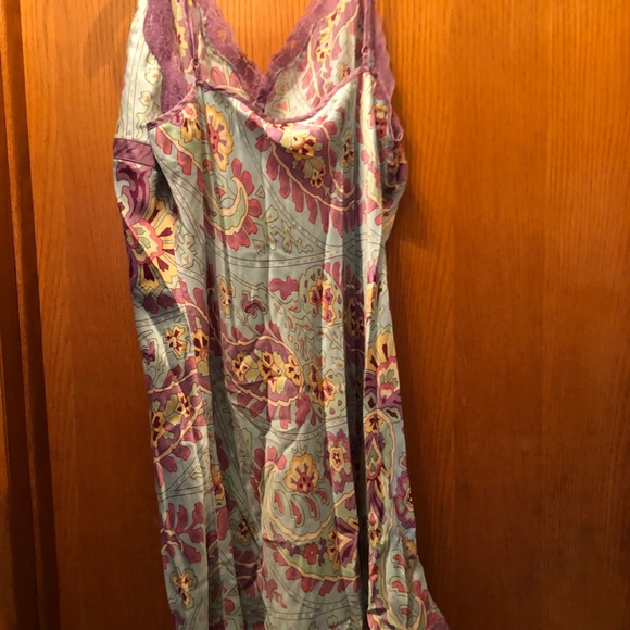 LUXURY NICK&NORA 100%SILK CHEMISE, RARE PLUS SIZEXXL,VHTF, EUC,VIBRANT, ELEGANT - Picture 14 of 16